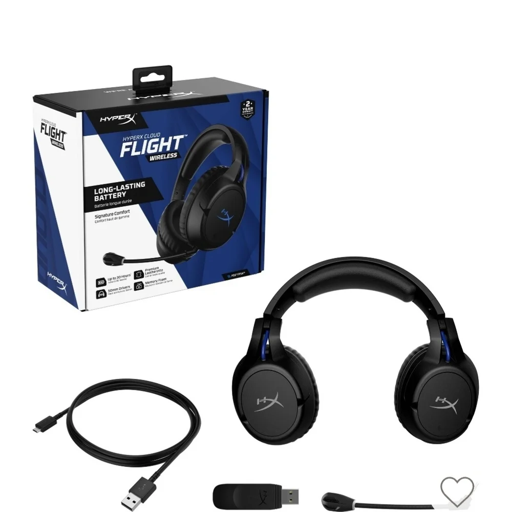 HyperX Cloud Flight Wireless Headset - Black and Blue